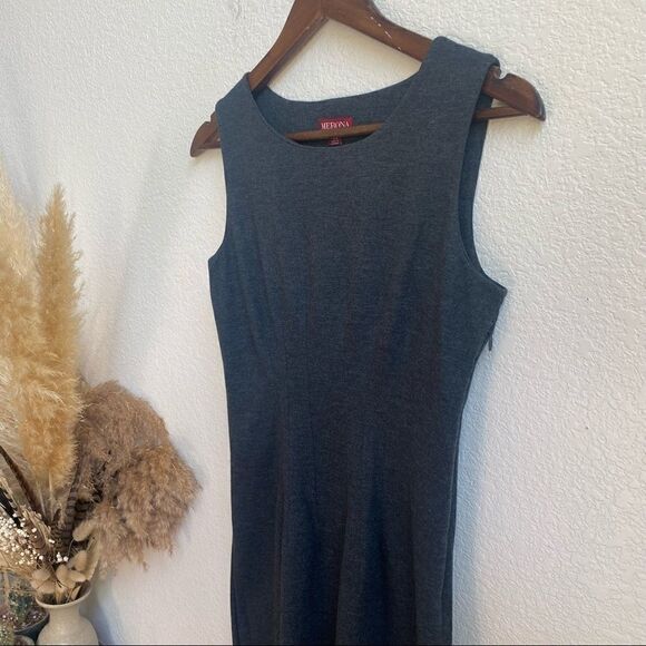 Merona target Gray sleeveless sheath dress xs - Picture 3 of 8